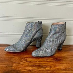SJP Sequin Ankle Bootie 3” Heel